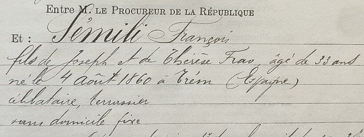identification du squatteur de la métairie neuve à Montlaur (Aude)
